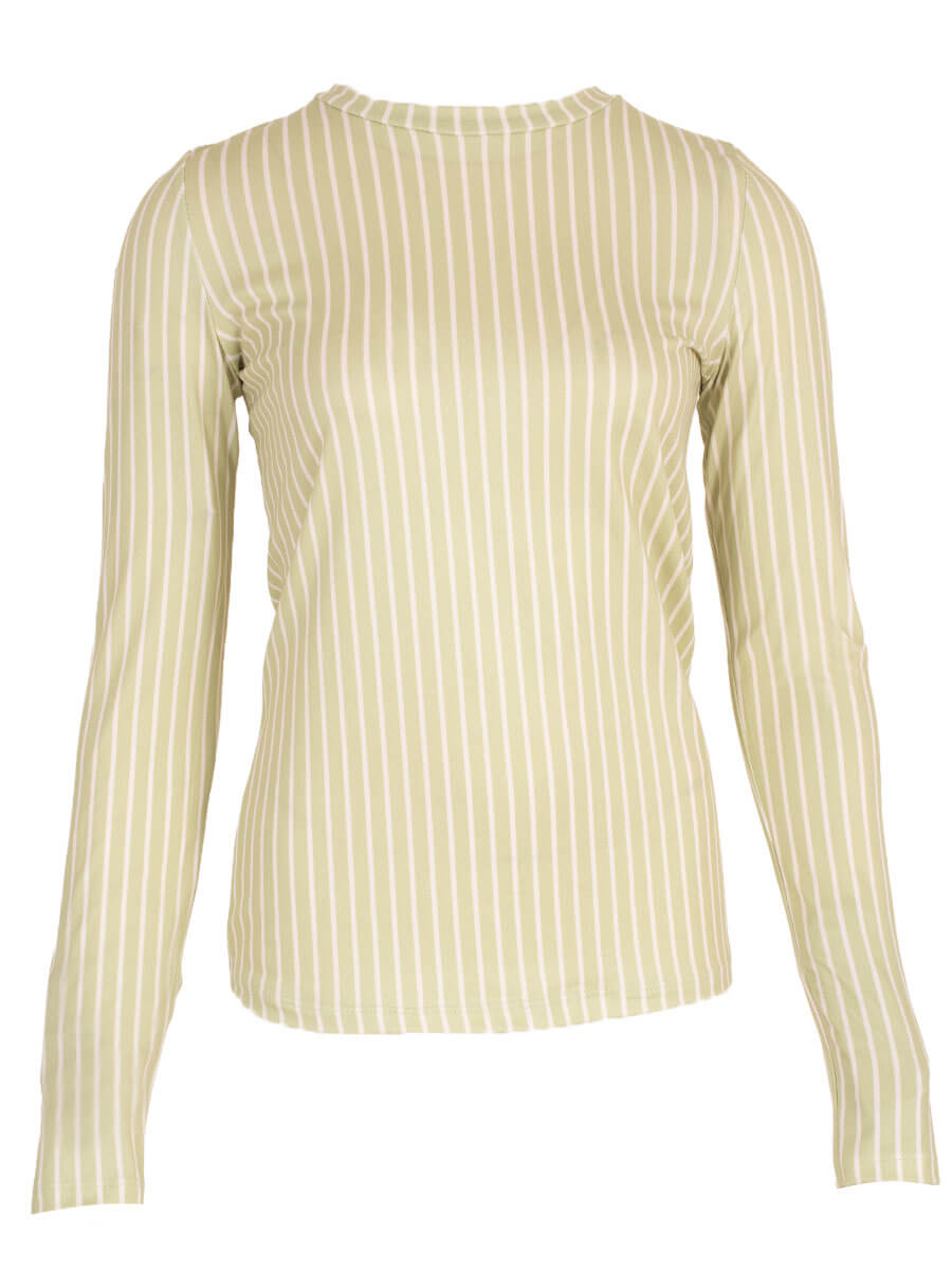 Yumi Stripe Essential Top - Green