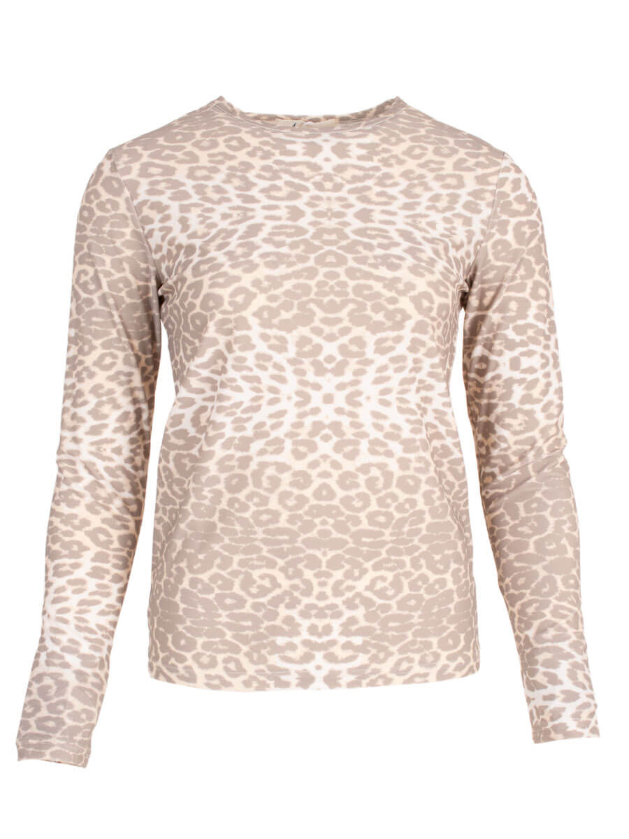 Longsleeve Leopard Beige