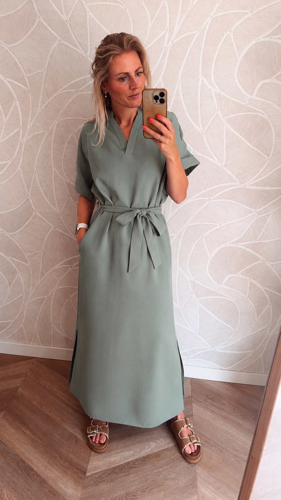 Sage Maxi Jurk
