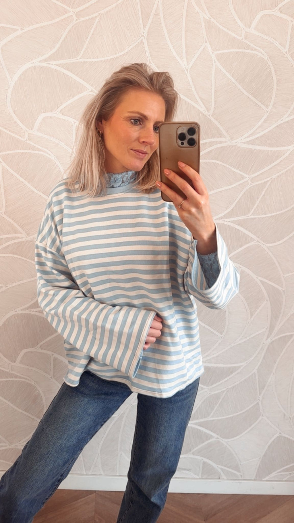 Stripes Longsleeve Blauw