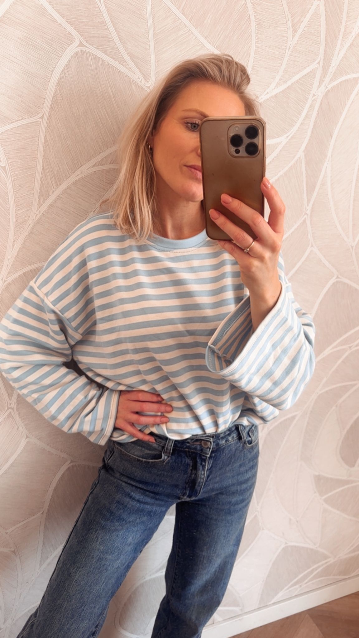Stripes Longsleeve Blauw