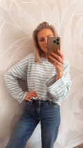 Stripes Longsleeve Blauw