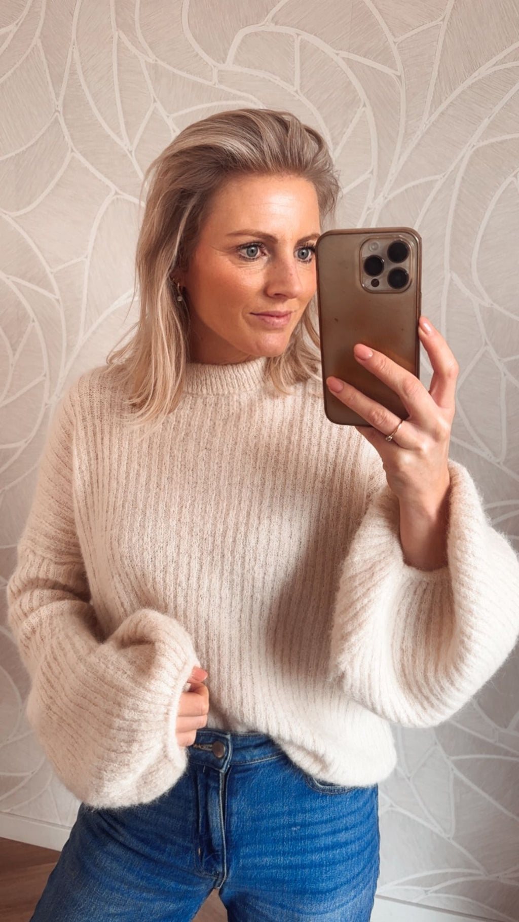 Sofie Soft Knit Trui – Cream
