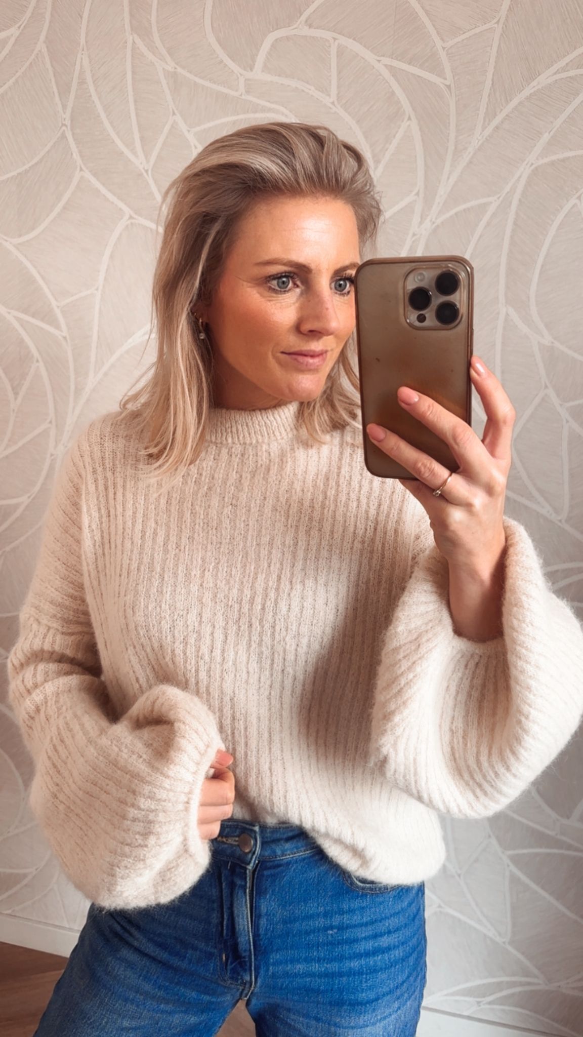 Sofie Soft Knit Trui – Cream