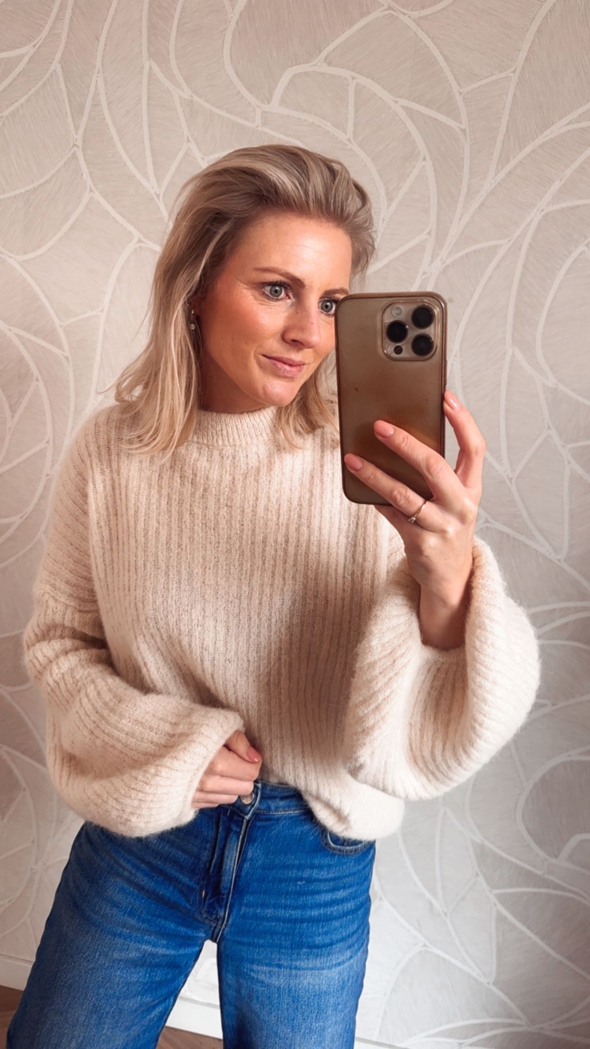 Sofie Soft Knit Trui – Cream