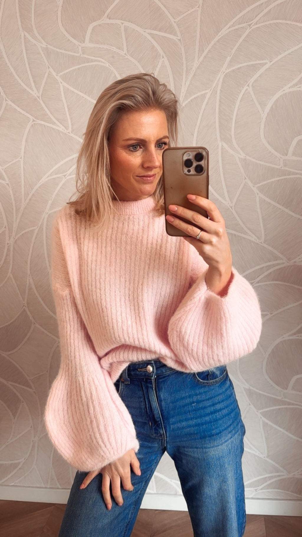 Sofie Soft Knit Trui – Pink