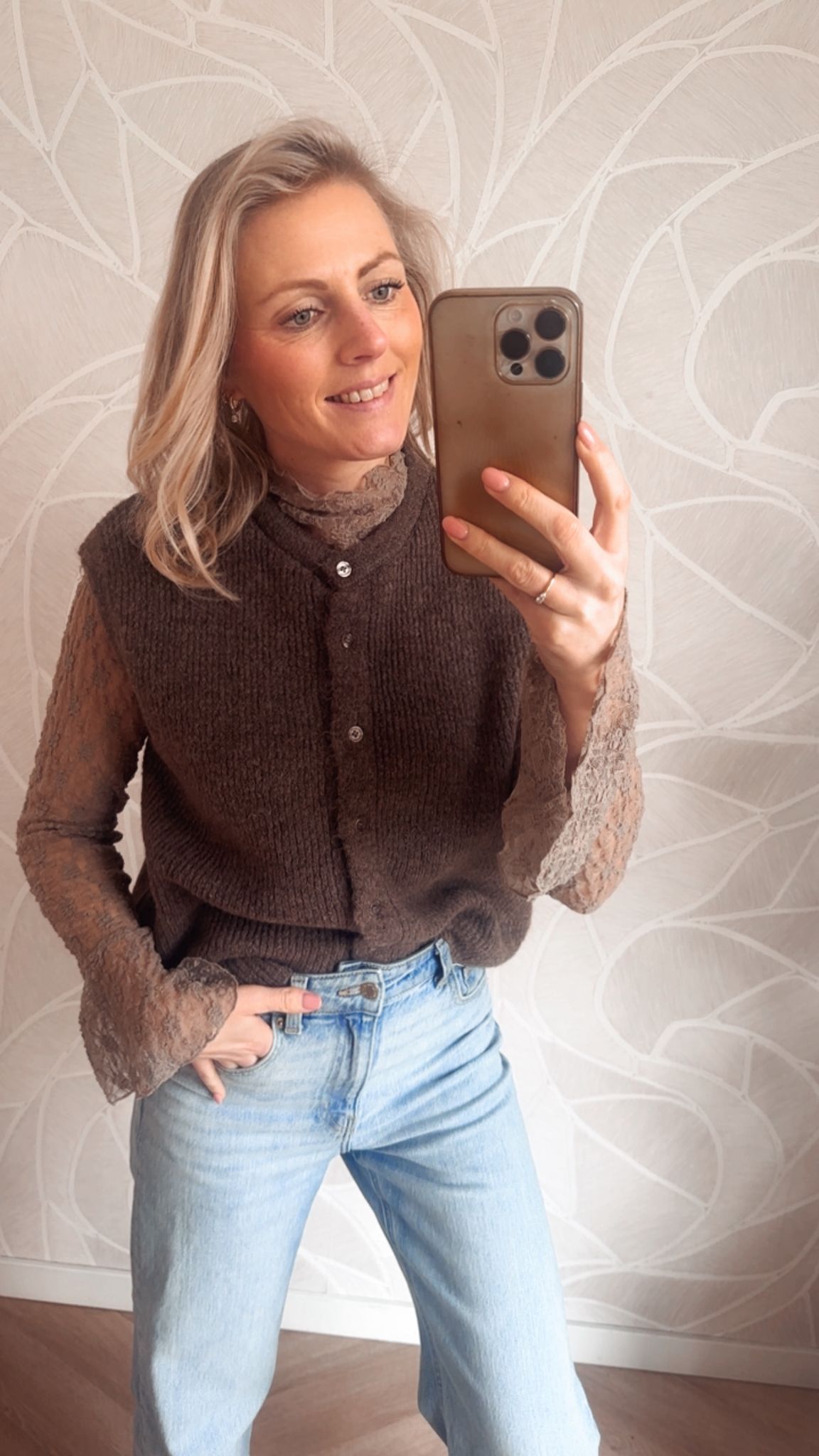 Mesh Longsleeve Taupe