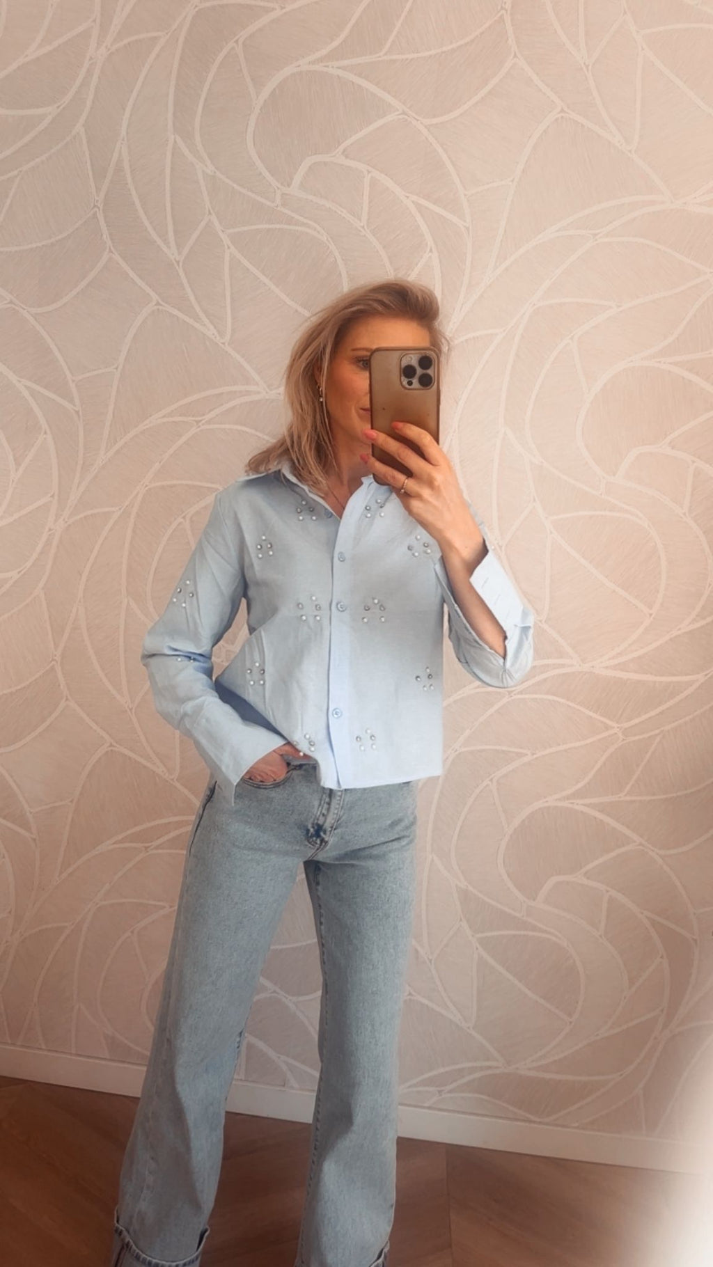 Sparkle Blouse – Lichtblauw