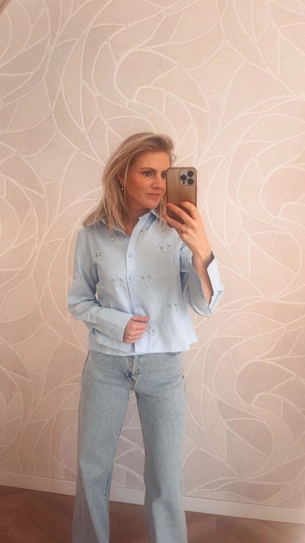Sparkle Blouse – Lichtblauw