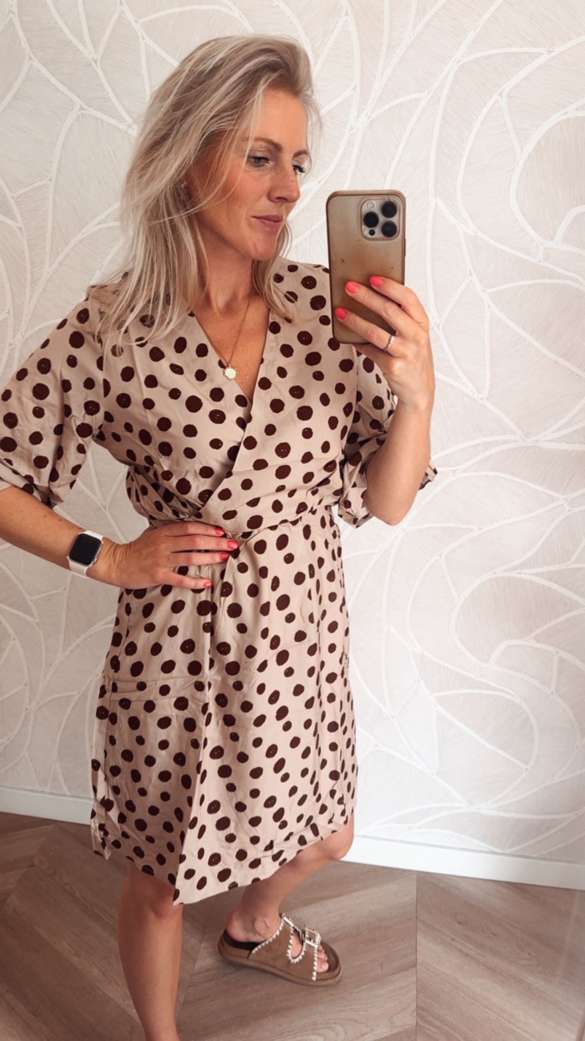 Jurk Dottie Bruin