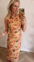 Yellow Flower Jurk